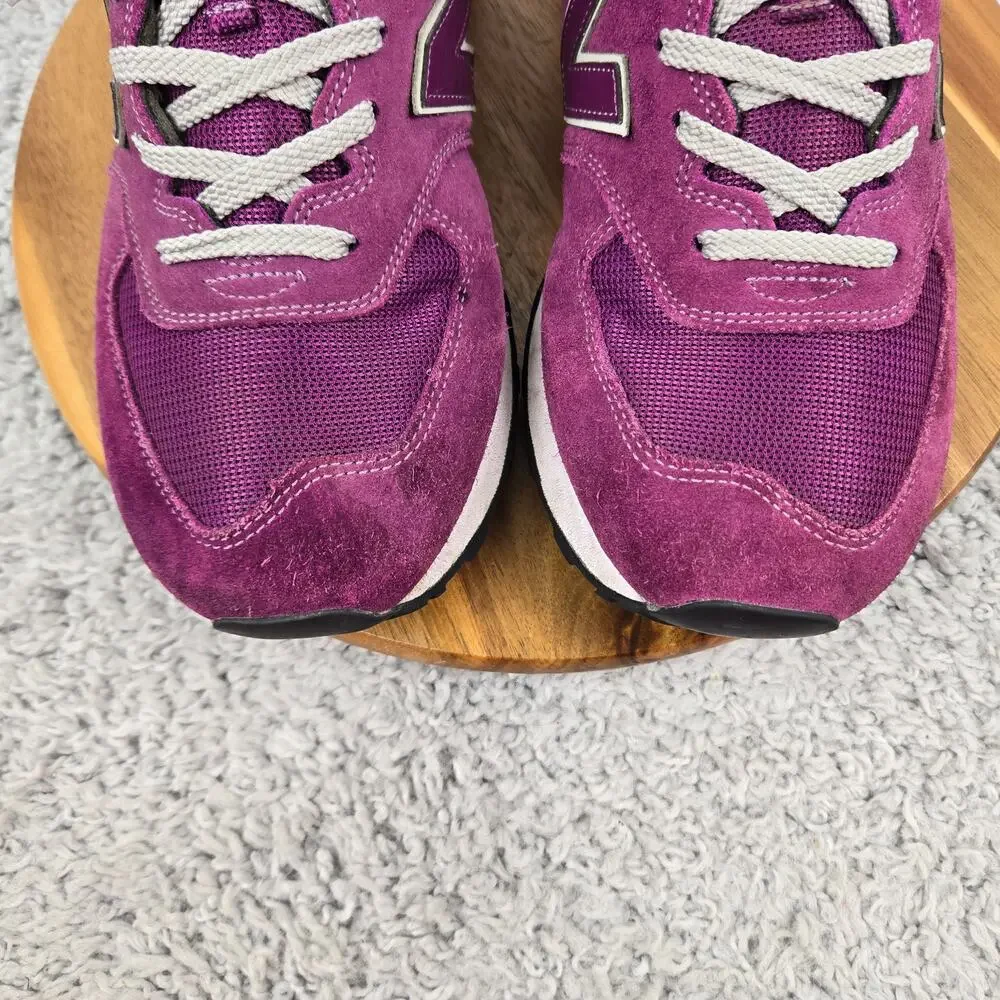 New Balance Mens 12D Classic 574 Core Plus Purple Cactus Flower Casual Sneaker